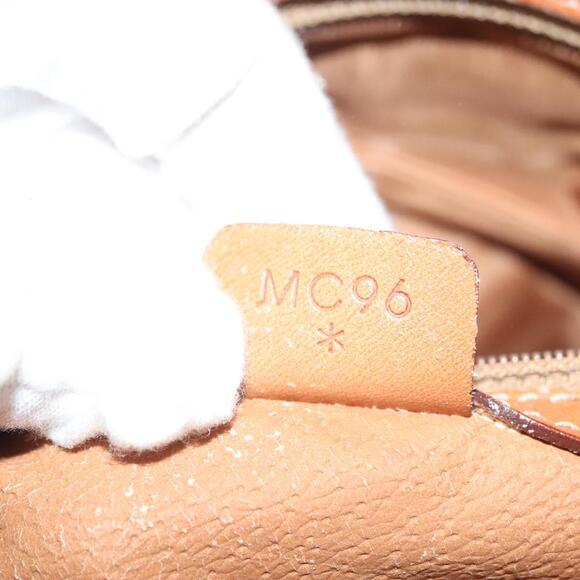 CELINE Macadam Canvas Hand Bag Pvc Leather Brown Gold - Picture 13 of 13